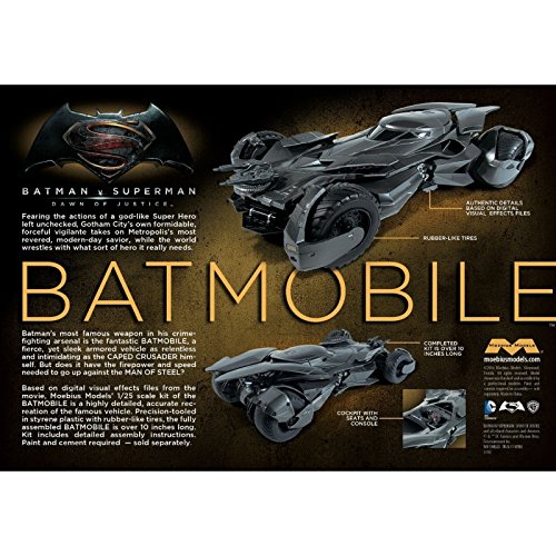 Moebius Models Batman v. Superman: Dawn of Justice Batmobile 1:25 Scale Model Kit