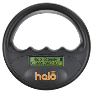 micro-id halo pet microchip reader scanner, black