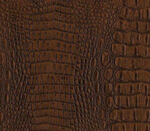 vinyl crocodile crock fake leather upholstery 54" wide sold by the yard (topaz)