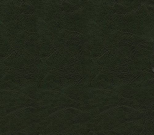 Vinyl Fabric Faux Leather Victoria Distressed Hunter Green Upholstery Fabric / 54" Wide/Sold by The Yard