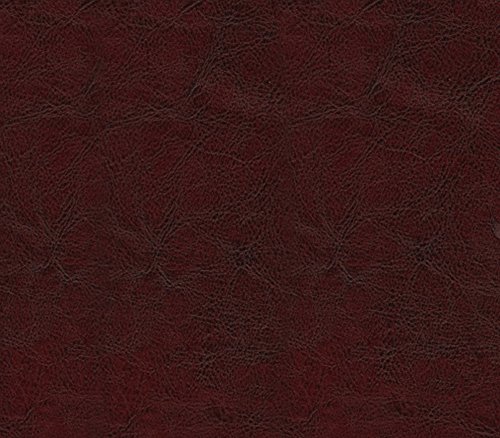 Vinyl Fabric Faux Leather Victoria Distressed Wine Upholstery Fabric / 54" Wide/Sold by The Yard