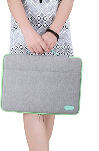 ProCase 14-15.6 Inch Laptop Sleeve Case Protective Bag, Ultrabook Notebook Carrying Case Handbag for MacBook Pro 16" 14" 15" 15.6" Dell Lenovo HP Acer ASUS Samsung Chromebook Computer -Light Grey