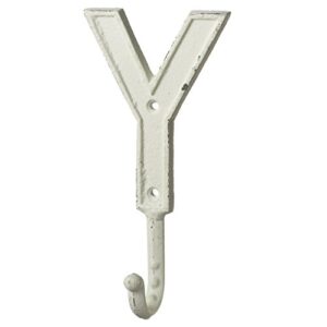 midwest-cbk monogram letter y single wall hook painted cast iron 7.5 inch