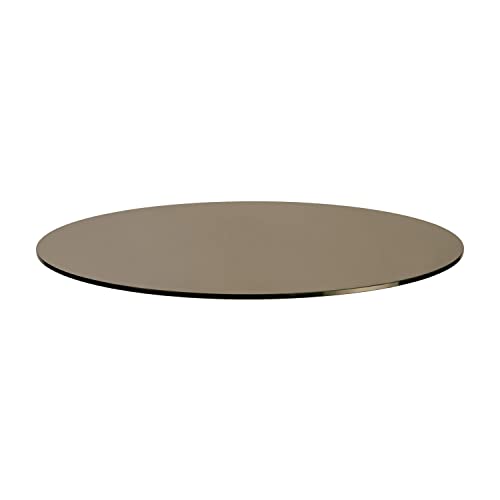 Spancraft Round Bronze Tempered Glass 1/2" Thick Table Top (36")