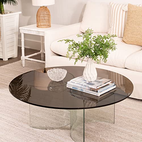 Spancraft Round Bronze Tempered Glass 1/2" Thick Table Top (36")