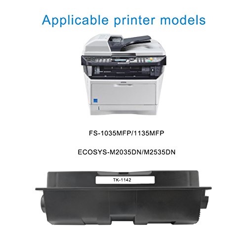 VICTORSTAR Compatible Toner Cartridges TK1142 TK-1142 for Kyocera MITA FS-1035MFP, FS-1135MFP, Kyocera ECOSYS M2035DN M2535DN Laser Printers