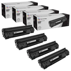 ld products compatible toner cartridge replacements for canon 137 9435b001 (black, 4-pack) for imageclass: d570 lbp151dw mf212w mf216n mf217w mf227dw mf229dw mf232w mf236n mf244dw mf247dw mf249dw