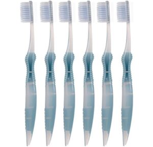 sofresh flossing toothbrush - adult size | your choice of color | (6, blue)