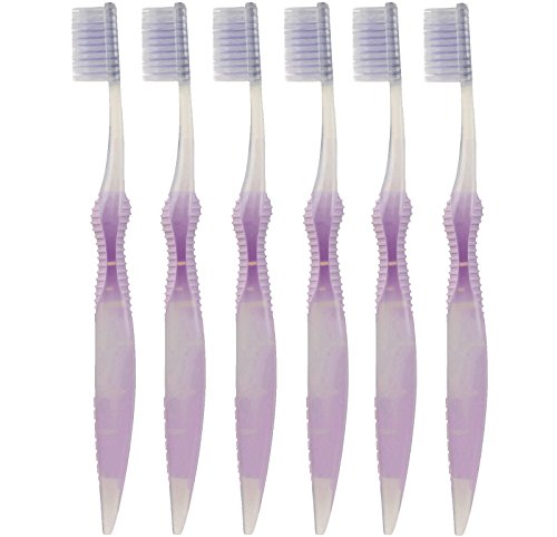 Sofresh Flossing Toothbrush - Adult Size | Your Choice of Color | (6, Purple)