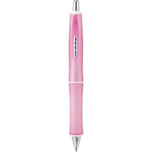 pilot dr. grip frosted refillable & retractable ballpoint pen, medium point, pink barrel, black ink, single pen (36252)