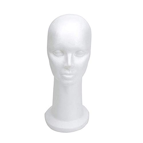 15" Styrofoam Foam Mannequin Manikin Display Head Wig Hat Stand White Foams Sale