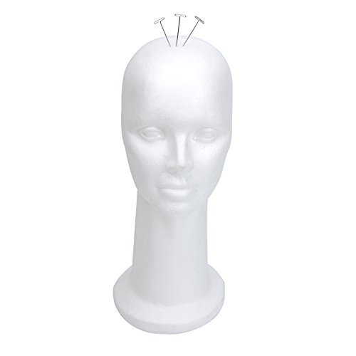 15" Styrofoam Foam Mannequin Manikin Display Head Wig Hat Stand White Foams Sale