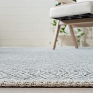 SAFAVIEH Boston Collection 6' x 9' Grey BOS680E Handmade Flatweave Cotton Area Rug