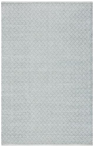 SAFAVIEH Boston Collection 6' x 9' Grey BOS680E Handmade Flatweave Cotton Area Rug