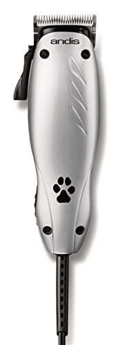 Andis EasyClip Multi-Style 10-Piece Adjustable Blade Clipper Kit, Animal Grooming, Silver, MC-3 (18410)