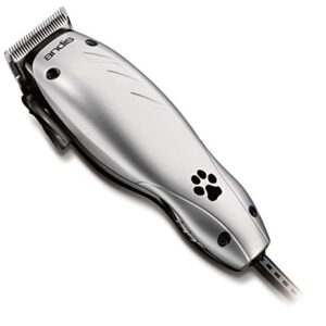 Andis EasyClip Multi-Style 10-Piece Adjustable Blade Clipper Kit, Animal Grooming, Silver, MC-3 (18410)