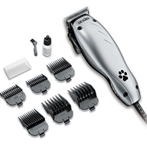 Andis EasyClip Multi-Style 10-Piece Adjustable Blade Clipper Kit, Animal Grooming, Silver, MC-3 (18410)