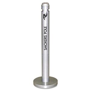 rubbermaid commercial r1sm smoker's pole round steel silver