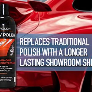 Aerolon Show Polish and Sealer for Cars, Trucks, Boats & Motorcycles - The Ultimate Liquid Car Wax Shine with Polymer Paint Sealant Protection, Base Coat Sealant Kit with 16oz Bottle & Applicator