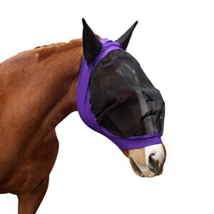 Derby Originals Reflective Lycra Fly Mask with 1 Year Warranty Mesh Eyes and Ears