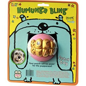 Humunga Bling Rock Star Teeth Shaped Ball Toy for Medium and Large Dogs