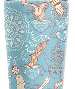 Mugzie "Zen Coffee" Stainless Steel Travel Mug with Insulated Wetsuit Cover, 20 oz, Black
