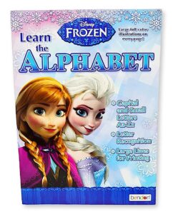 disney frozen learn the alphabet workbook