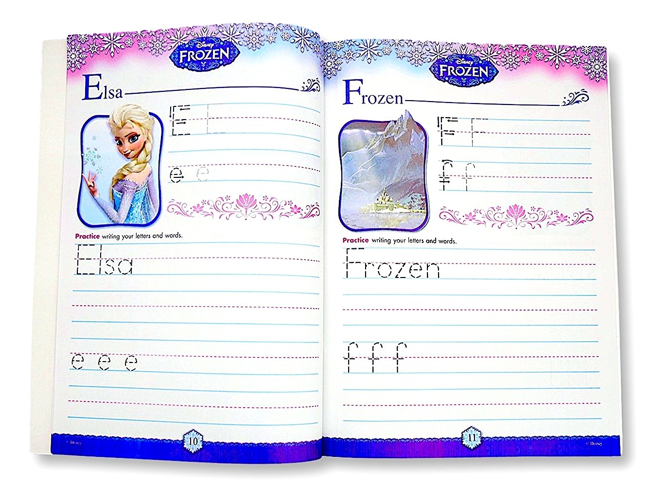 Disney Frozen Learn The Alphabet Workbook