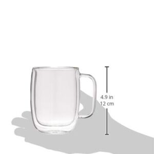 ZWILLING J.A. Henckels Glass Latte Mug Set, 2 Count (Pack of 1)