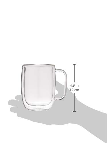 ZWILLING J.A. Henckels Glass Latte Mug Set, 2 Count (Pack of 1)