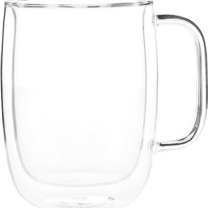 ZWILLING J.A. Henckels Glass Latte Mug Set, 2 Count (Pack of 1)