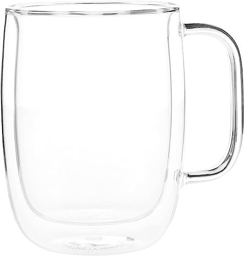 ZWILLING J.A. Henckels Glass Latte Mug Set, 2 Count (Pack of 1)