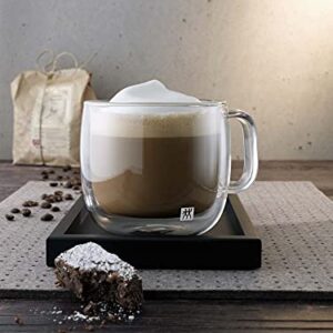 ZWILLING J.A. Henckels Cappuccino Glass Mug Set, Clear