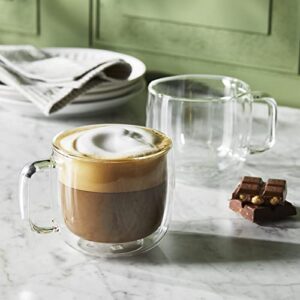 ZWILLING J.A. Henckels Cappuccino Glass Mug Set, Clear