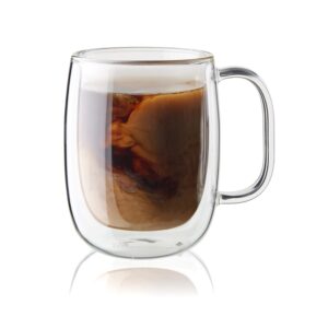 zwilling j.a. henckels coffee mug 2 piece, clear