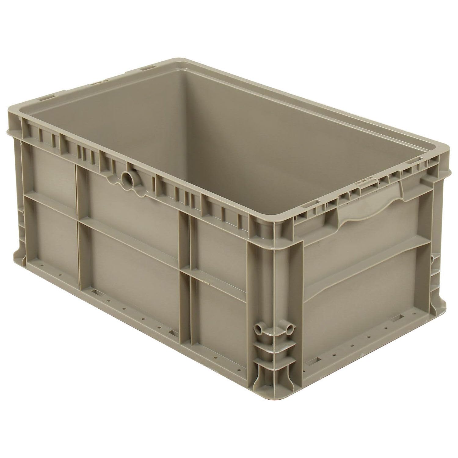 Straight Wall Container Solid Gray, 24 x 15 x 11