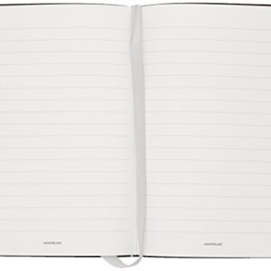 Montblanc Notebook Black Lined #146 Fine Stationery 113294 – Elegant Journal with Leather Binding and Ruled Pages – 1 x (5.9 x 8.2 in.)