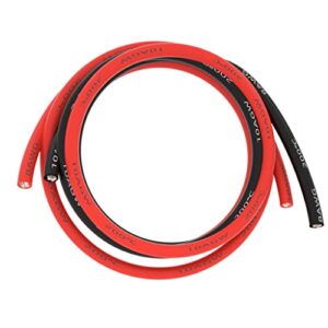 bntechgo 10 gauge silicone wire 5 ft red and 5 ft black flexible 10 awg stranded tinned copper wire