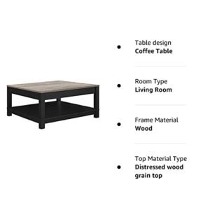 Ameriwood Home Carver Coffee Table, Black,5047196PCOM