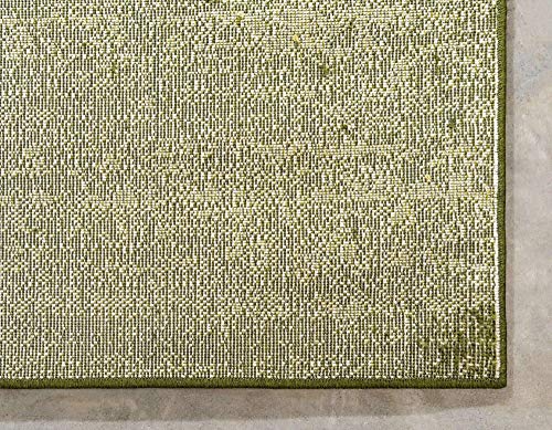 Unique Loom Del Mar Collection Area Rug - Lucille (2' 2" x 3' 1" Rectangle, Green/ Hunter Green)