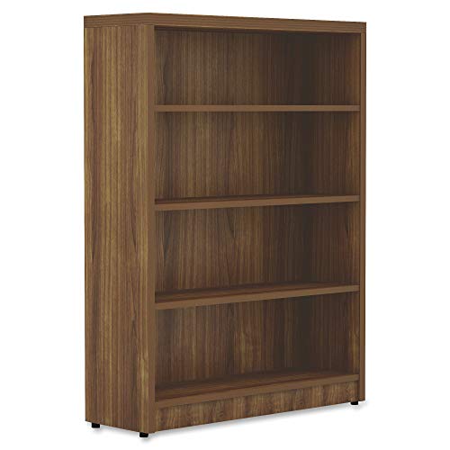 Lorell Chateau Walnut Bookshelf, 36" x 11.6" x 48.5"