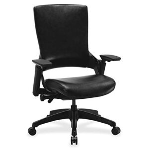 Lorell Serenity Chair, 40.5" x 25.3" x 23.3", Black