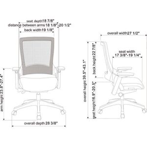 Lorell Serenity Chair, 40.5" x 25.3" x 23.3", Black