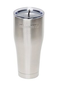 mammoth rover 30oz stainless steel tumbler, double wall vacuum insulated tumbler with lid, great for on the go, in stainless steel