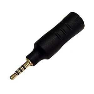 josi minea 2.5mm male to 3.5mm female audio adapter converter headphone earphone headset 3 ring jack - stereo or mono