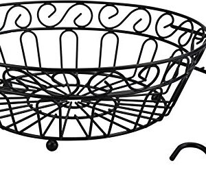 Surpahs Countertop Fruit Basket Stand w/Detachable Banana Hanger [Improved]