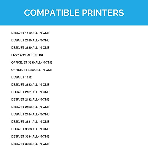 LD Products Remanufactured Ink Cartridge Replacement for HP 63XL F6U64AN High Yield (Black, 2-Pack)