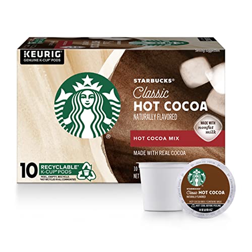 Starbucks Hot Cocoa K-Cup Coffee Pods — Hot Cocoa for Keurig Brewers — 1 box (10 pods)