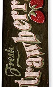 Tinworld Tin Sign Fresh Strawberries Rustic Garden Metal Sign Decor Kitchen Cottage Farm A872