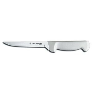 dexter russell p94821 russell international 6 in stiff narrow boning knife, white handle